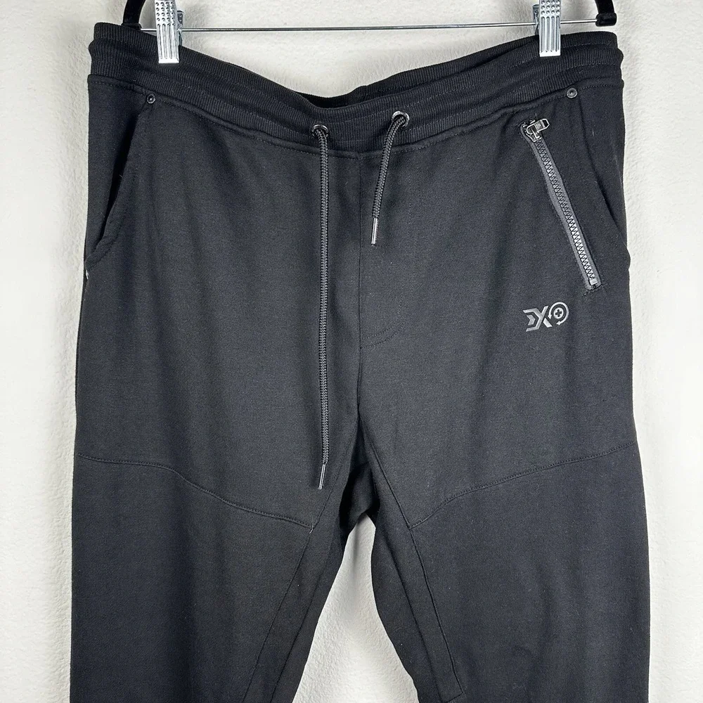 Go Change‎ Jogger Men's XL Black Sweatpants Rear Zipper Pocket NWT - Picture 2 of 6